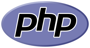 The PHP logo displaying the Handel Gothic font.