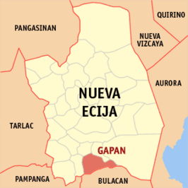 Kaart van Gapan