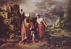 "The dismissal of Hagar", 1612 by Pi...