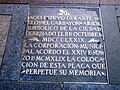 Placa commemorativa del Carbayón