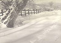 Un camino en la nieve, 1897.