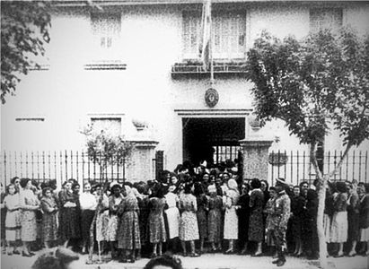 Dones votant per primera vegada el 1951, a Santa Rosa, capital de la recentment creada província Eva Perón, els habitants de la qual no tenien abans drets polítics