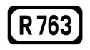 R763 road shield}}