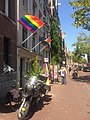 Drie regenboogvlaggen