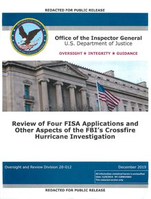 Обзор четырех заявок FISA и других аспектов расследования урагана перекрестного огня ФБР.pdf