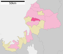 Sabaen sijainti Fukuin prefektuurissa