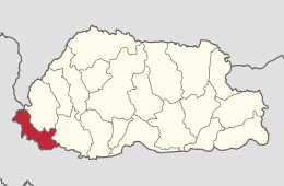 Distretto di Samtse – Localizzazione