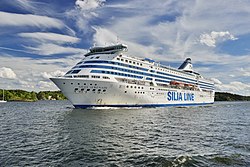 Silja Serenade w Archipelagu Sztokholmskim