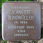 Stolperstein für Jeanette Windmüller