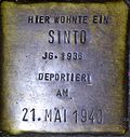 Stolperstein für ein Sinto (Nr. 78) (Kurze Straße 2a)