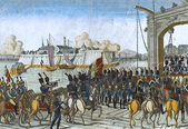 French troops capturing Stettin