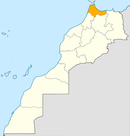 Kaart van Tanger-Tétouan-Al Hoceïma