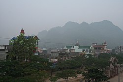 Bang Lung town in the morning mist