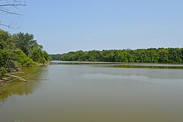 Van Buren Lake from the northwest.