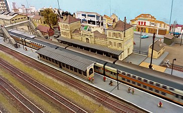 Maquette de la gare (Club ferroviaire de Villiers-le-Bel).