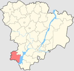 切爾內什科夫斯基區的位置