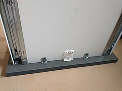 Wider drawers (15"+) get an additional support where the front element meets the bottom plate