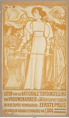 Plakat til udstilling om kvindearbejde, 1898