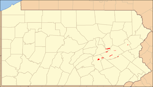 Locator Map of Weiser State Forest, Pennsylvan...
