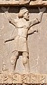 Gandaran soldier of the Achaemenid army, circa 480 BCE. Xerxes I tomb.