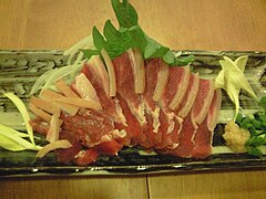 Yagisashi goat sashimi