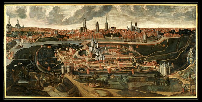 View of the city of Ghent in 1540.[10]