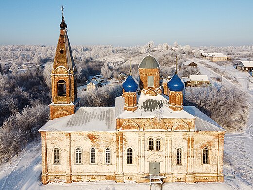 553. Церковь Благовещения Пресвятой Богородицы, Асташиха, Лысковский район Автор — Александр Антонов гугл-картовский