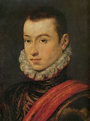 Ritratto di giovane nobile, ritenuto essere Edoardo del Portogallo, V duca di Guimarães. Attribuito a Alonso Sánchez Coello o a Cristóvão Lopes