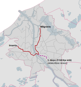 Parcours de la ligne 5.