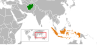 Location map for Afghanistan and Indonesia.