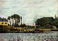 Alfred Sisley: Boote bei Bougival