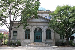 The Allegheny Post Office is one of the few remaining structures of Allegheny City's downtown