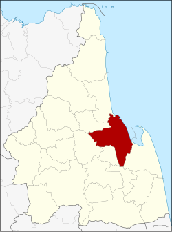 Karte von Nakhon Si Thammarat, Thailand, mit Mueang Nakhon Si Thammarat
