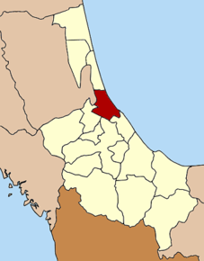 Amplasarea districtului în provincia Songkhla