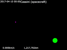 Animation of Cassini's Grand Finale

.mw-parser-output .legend{page-break-inside:avoid;break-inside:avoid-column}.mw-parser-output .legend-color{display:inline-block;min-width:1.25em;height:1.25em;line-height:1.25;margin:1px 0;text-align:center;border:1px solid black;background-color:transparent;color:black}.mw-parser-output .legend-text{}
Cassini *
Saturn Animation of Cassini's Grand Finale.gif