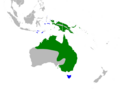 Das Verbreitungsgebiet des Pazifikmittelreihers