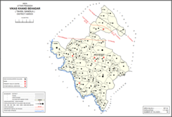 Map showing Behadar (#937) in Behadar CD block