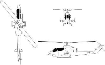 Bell AH-1J SeaCobra orthographical image.svg