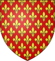 Armes of the Châteaubriant Family, concession of Saint Louis "Notre sang teint les bannières de France". In reality, there is no objective proof for the statement.