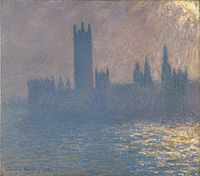 Клод Моне, Ефект сонця на будинку Парламенту, 1903