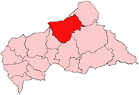 Letak Bamingui-Bangoran di Republik Afrika Tengah