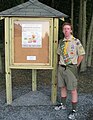 Doug Kennedy completed this information kiosk at the CVRT trailhead in Newville as his Eagle Scout project.