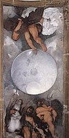 Jupiter, Neptune et Pluton, fresque, d'un plafond du Caravage.