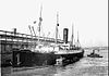 Carpathia docked in New York following the rescue of Titanic's survivors