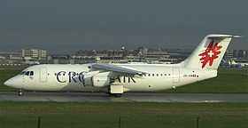 L'appareil qui s'est écrasé, un Avro 146-RJ 100, photographié en avril 2001.