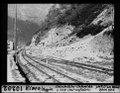 Una parte del tracciato ferroviario a Riveo nel 1936