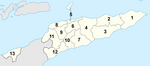 Gemeinden Osttimors bis 2015