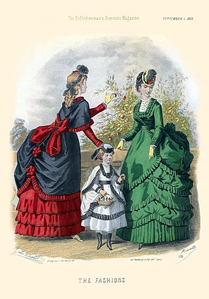 Fashion plate from The Englishwoman's Domestic...
