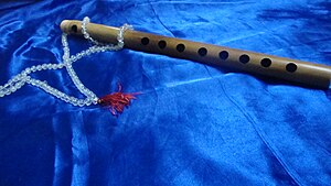 An eight holed Indian classical flute