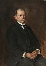 Retrato de Enrique Simonet Baca padre del artista año 1893 100 x 70 cm